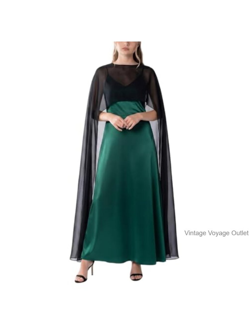 Sheer Chiffon Cape Long Shawl Wrap Evening Dress Wedding Cover Up One Size